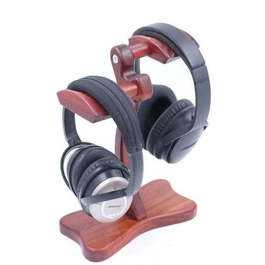Bamboo Headworn Double Headphone Rack
