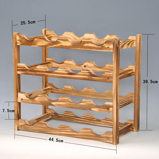 Bamboo Ornaments Creative Home Wine Bottle Rack