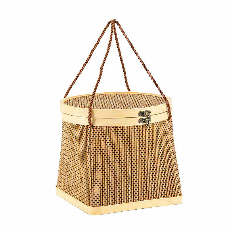Bamboo Dumplings Wrapped Basket
