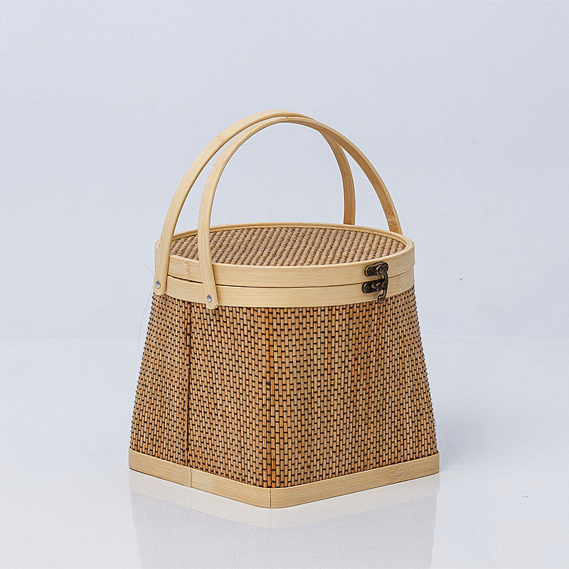 Bamboo Dumplings Wrapped Basket